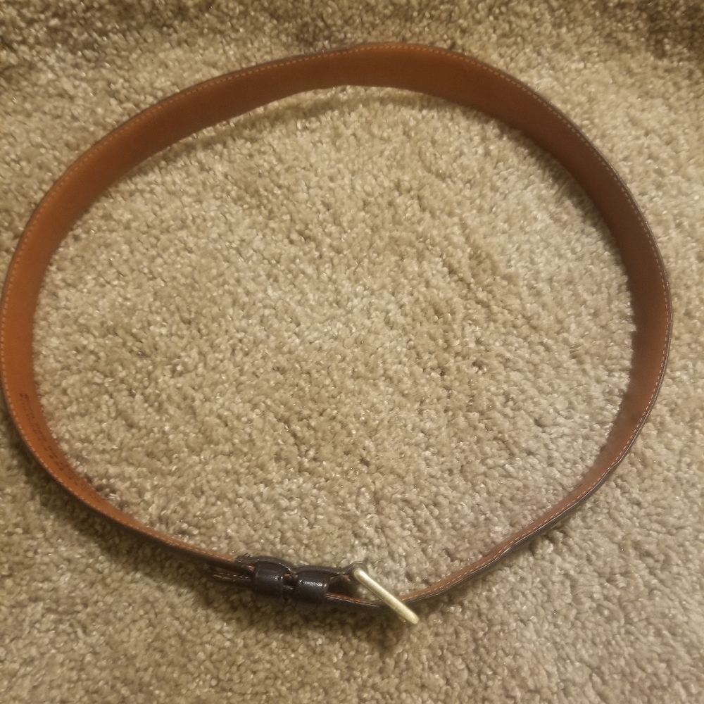 Coach Men’s Brown Leather  Belt 32